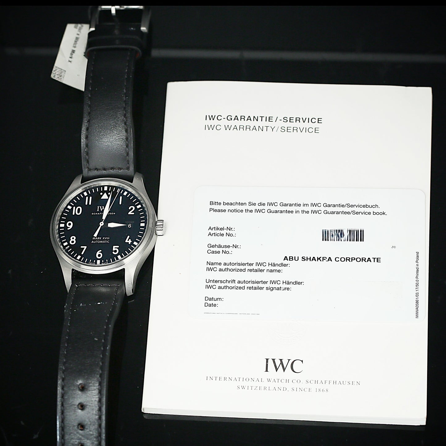 IWC Pilot's Watch Mark XVIII Ref. IW327001