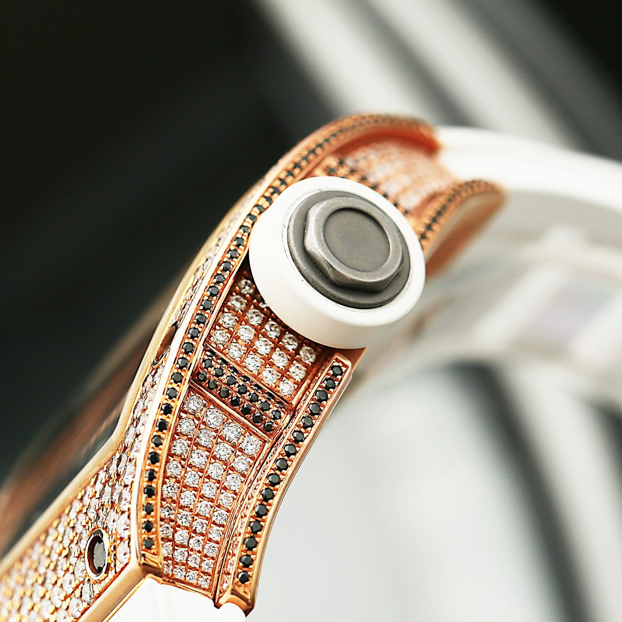 Richard Mille  010 Original Case with Diamonds After Procession