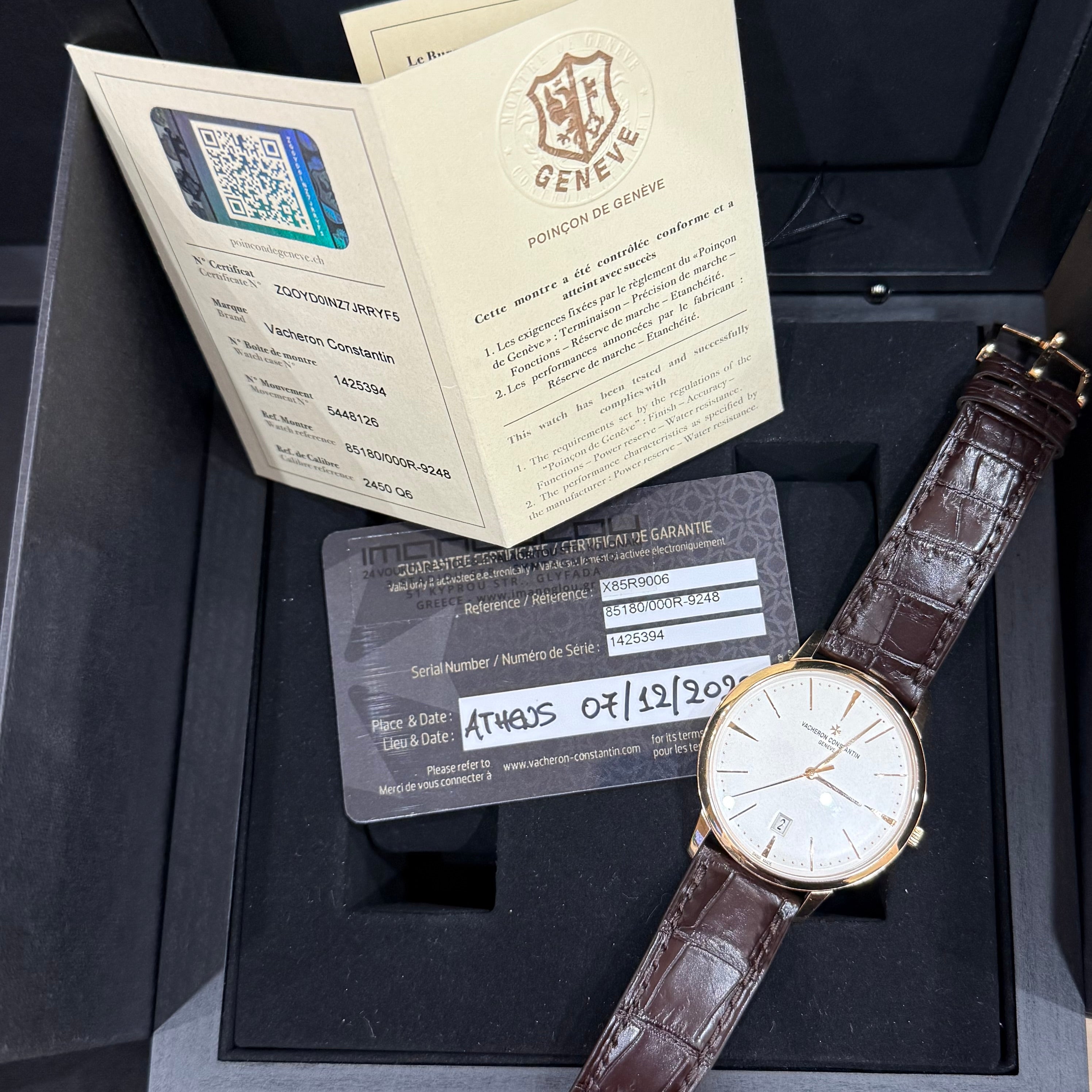 Vacheron Constantin Traditionnelle 85180R