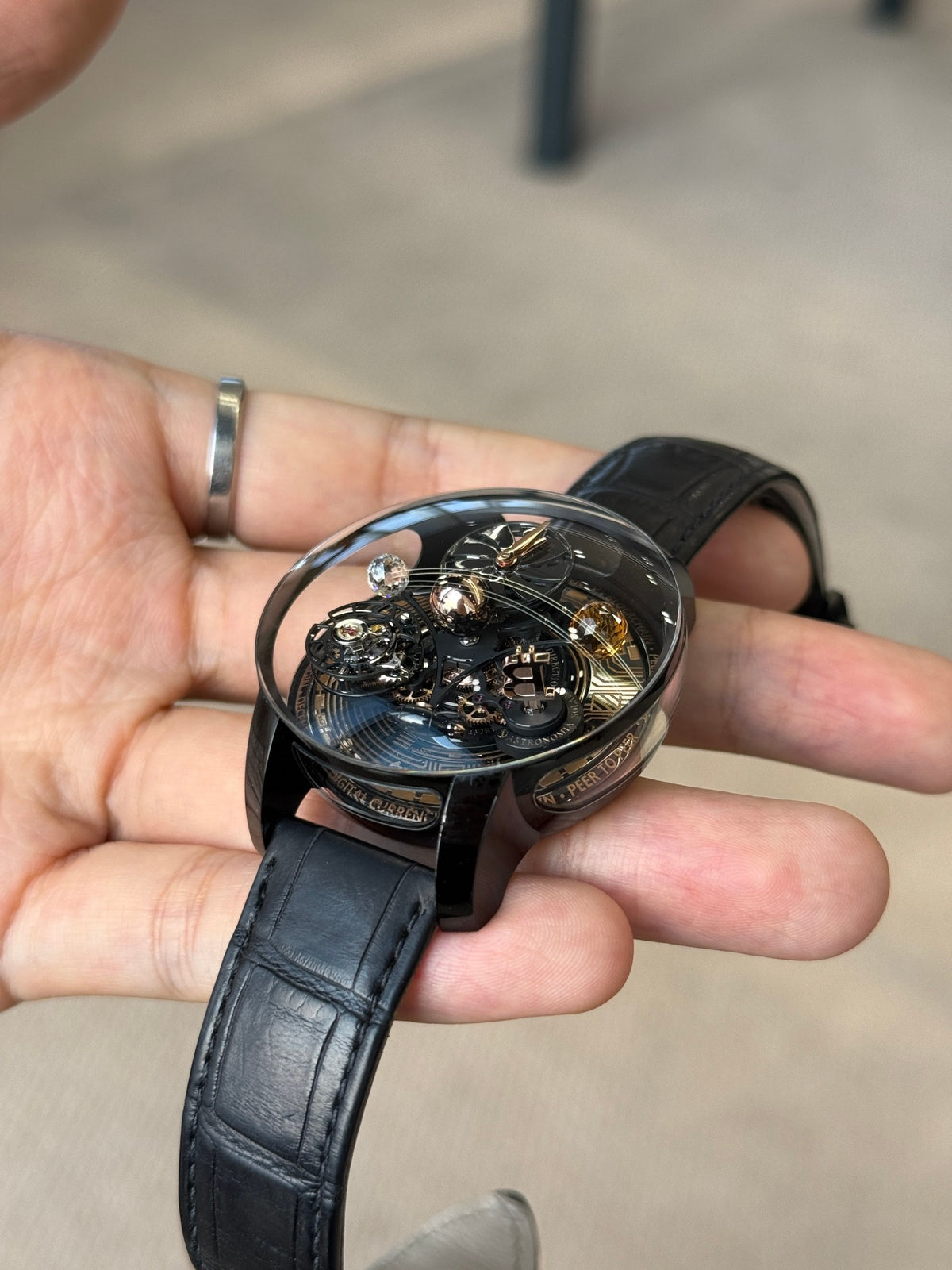 Jacob & Co. presents the Astronomia Solar Bitcoin.